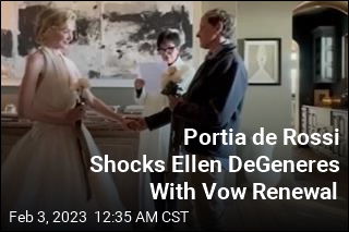 Portia de Rossi Shocks Ellen DeGeneres With Vow Renewal