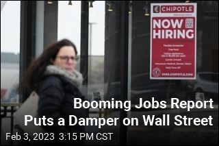 Booming Jobs Report Puts a Damper on Wall Street