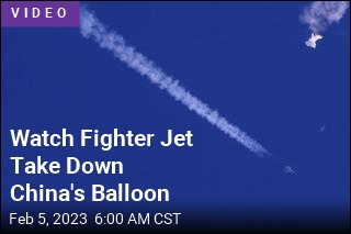 Watch Fighter Jet Take Down China&#39;s Balloon