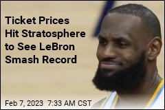 With LeBron&#39;s Record in Reach, Tickets Soar to $69K