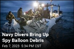Navy Releases Images of Spy Balloon Recovery