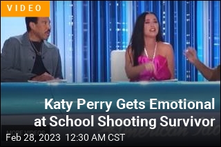 Katy Perry Breaks Down After School Shooting Survivor&#39;s Idol Audition