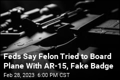 Feds Say Felon Tried to Board Plane With AR-15, Fake Badge