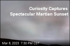 Curiosity Captures Spectacular Martian Sunset