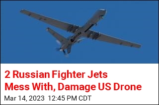 2 Russian Fighter Jets Mess With, Damage US Drone