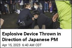 Explosive Device Thrown in Direction of Japanese PM