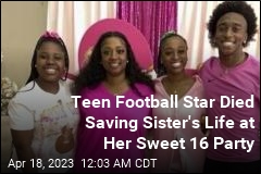 Teen Football Star Died Saving Sister&#39;s Life at Her Sweet 16 Party