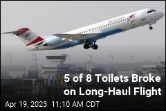 5 of 8 Toilets Broke on Long-Haul Flight