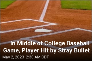 Midway Through College Baseball Game, Player Hit in Chest by Stray Bullet