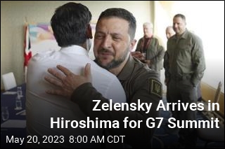 Zelensky Arrives in Hiroshima for G7 Summit