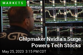 Chipmaker Nvidia&#39;s Surge Powers Tech Stocks