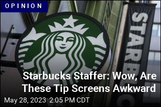 Starbucks Staffer: Wow, Are These Tip Screens Awkward