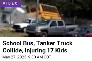 18 Hospitalized After Tanker Truck Slams Into School Bus