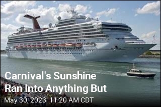 Carnival&#39;s Sunshine Ran Into Anything But