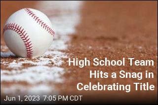 High School Team Hits a Snag in Celebrating Title