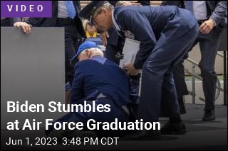 Biden Stumbles at Air Force Graduation