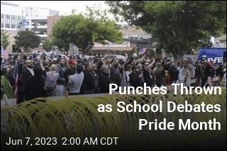 Protesters Brawl as School Debates Pride Month