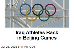 Iraq Athletes Back in Beijing Games