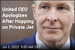 United CEO Apologizes After Hopping on Private Jet