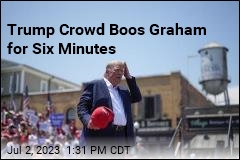 South Carolina Crowd Cheers Trump, Jeers Graham