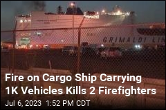 Fire on Cargo Ship Carrying 1K Vehicles Kills 2 Firefighters