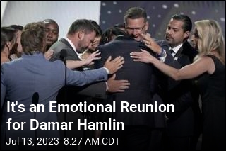 It&#39;s an Emotional Reunion for Damar Hamlin