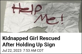 Kidnapped Girl Rescued After Holding Up Sign