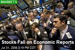 Stocks Fall on Economic Reports
