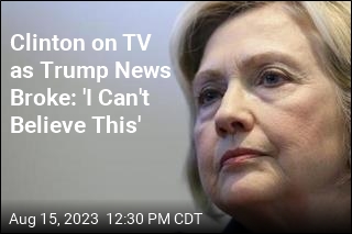 Hillary Clinton Was on TV When Georgia News Broke