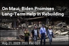 Biden Promises Long-Term Aid as He Sees Destruction on Maui