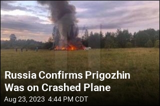 Russia Confirms Prigozhin Was on Doomed Plane