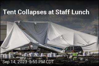 Tent Collapses at Staff Lunch