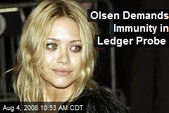 Olsen Demands Immunity in Ledger Probe