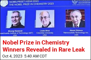 Nobel Prize in Chemistry Winners Revealed in Rare Leak