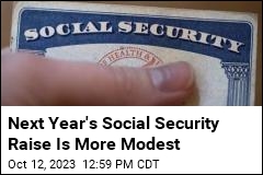 Next Year&#39;s Social Security Raise Is More Modest