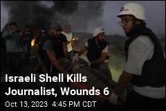 Israeli Shell Lands Near Journalists at Lebanon Border