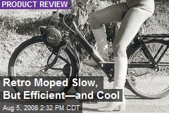 Retro Moped Slow, But Efficient&mdash;and Cool