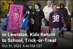 In Lewiston, Kids Return to School, Trick-or-Treat