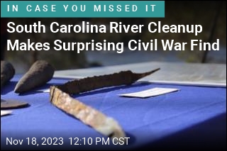 Confederate Relics Unearthed in South Carolina River