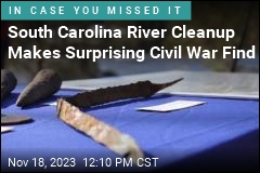 Confederate Relics Unearthed in South Carolina River