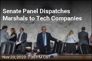 Senate Panel Dispatches Marshals to Tech Companies