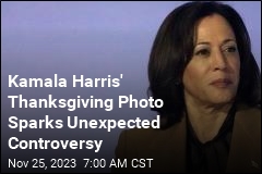 Kamala Harris&#39; Thanksgiving Photo Sparks Unexpected Controversy