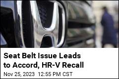 Honda recalls 2023-24 Accords, HR-Vs over faulty seat belts