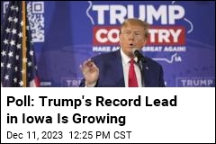 Poll: Trump Has &#39;Commanding&#39; Lead Ahead of Iowa Caucuses