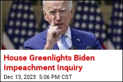House Greenlights Biden Impeachment Inquiry