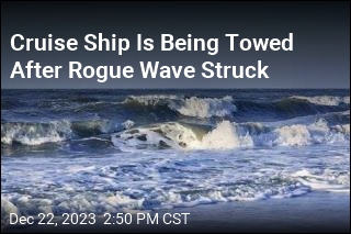 Rogue Wave Hits Cruise Ship in North Sea, Requiring a Tow