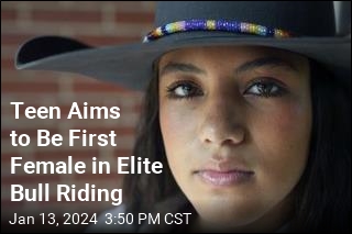 Teen Aims to Be First Female in Elite Bull Riding