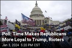 Poll: Time Makes Republicans More Loyal to Trump, Rioters