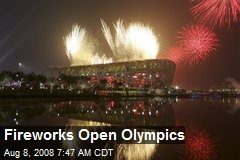 Fireworks Open Olympics