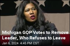 Michigan GOP Votes to Remove Leader, Who Refuses to Leave